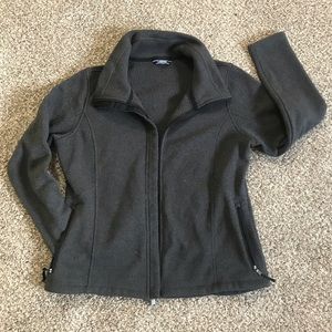 Grey super soft fleece zip up